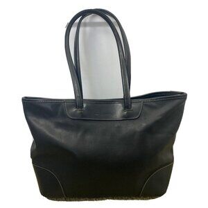 Nine & Company Womens Shoulder Bag Black Faux Leather Medium Sized